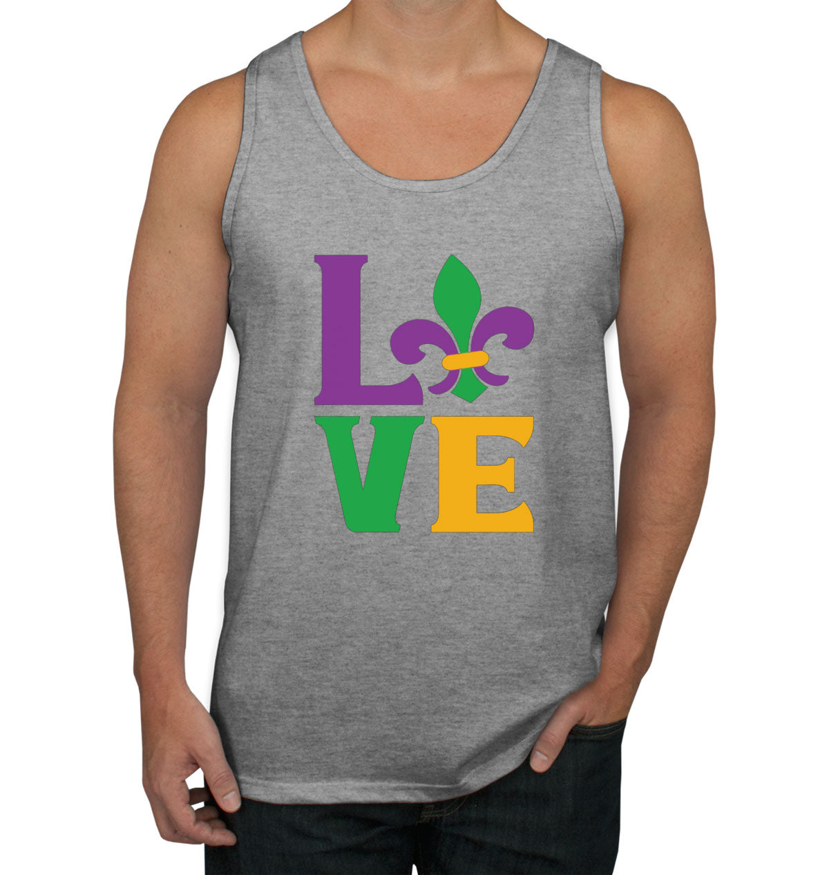 Love Mardi Gras Men's Tank Top