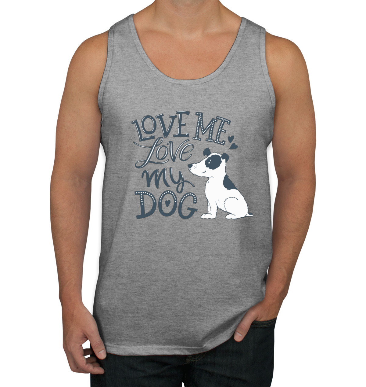 Love Me Love My Dog Men's Tank Top
