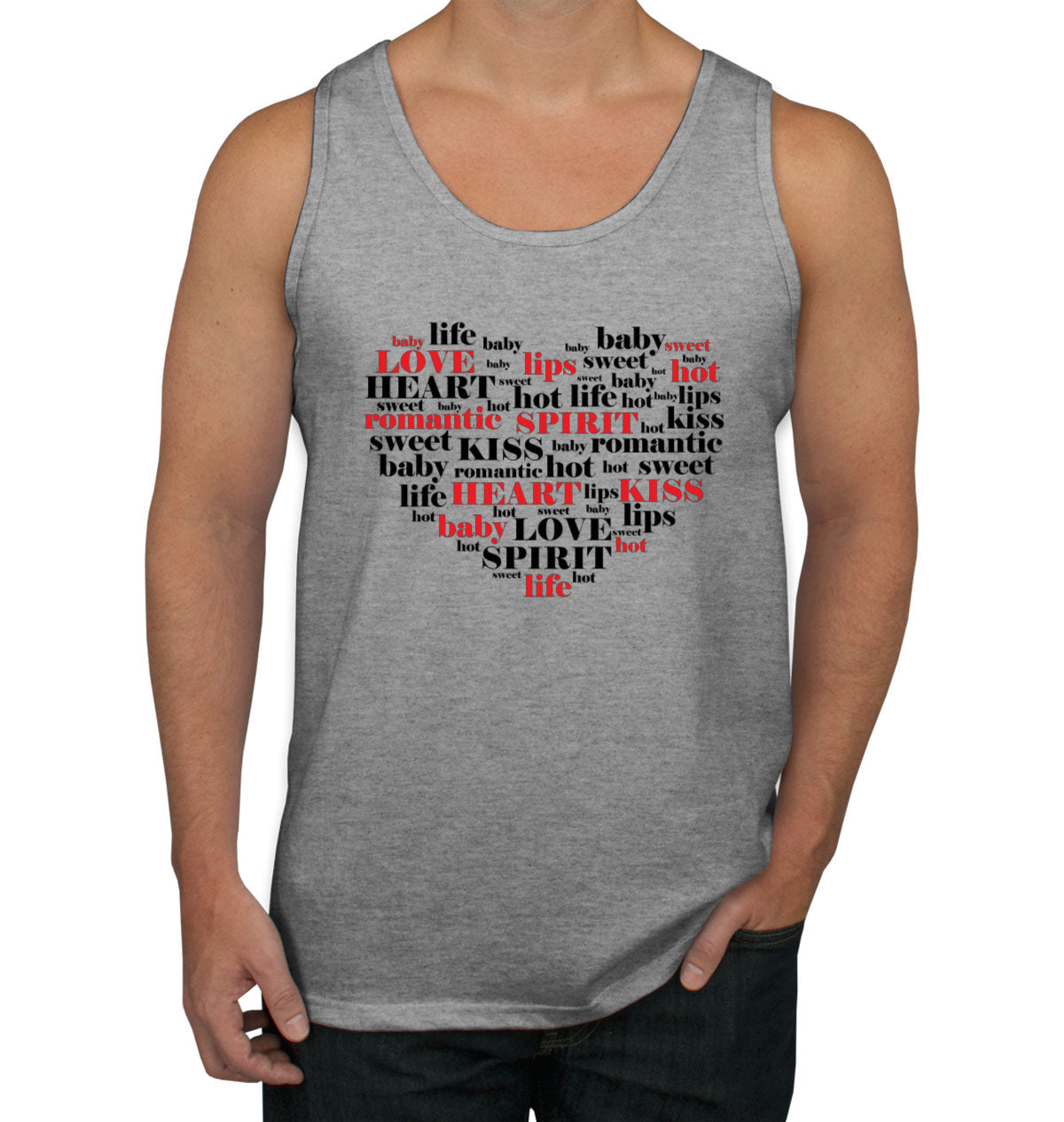 Love Typography Men's Tank Top