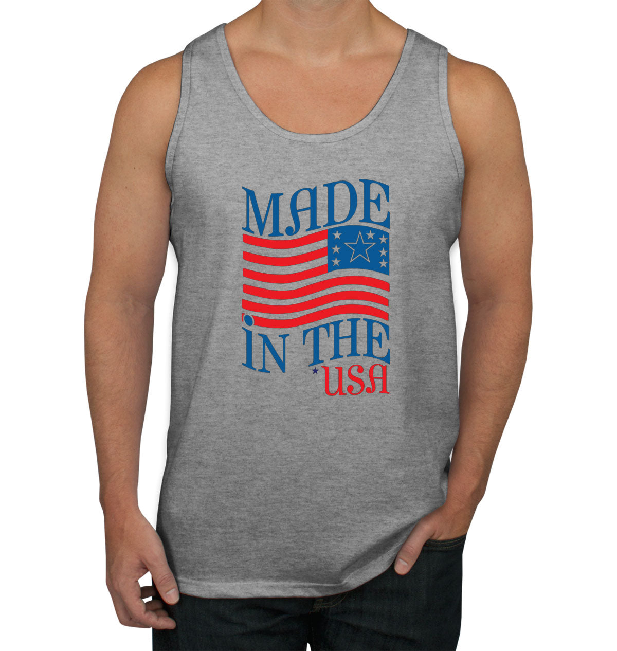 Made In The USA Patriotic Men's Tank Top