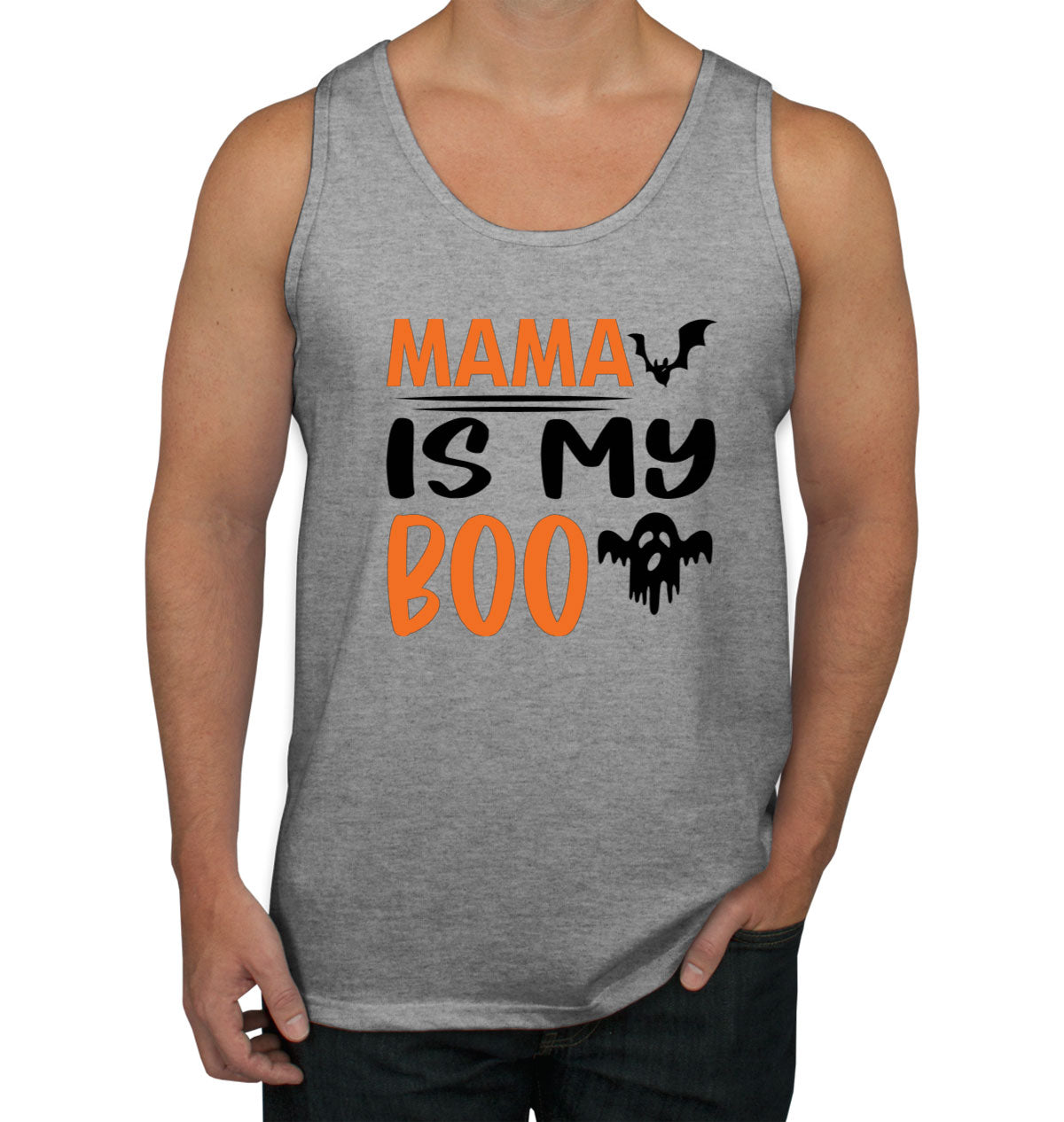 Mama Is My Boo Halloween Men's Tank Top