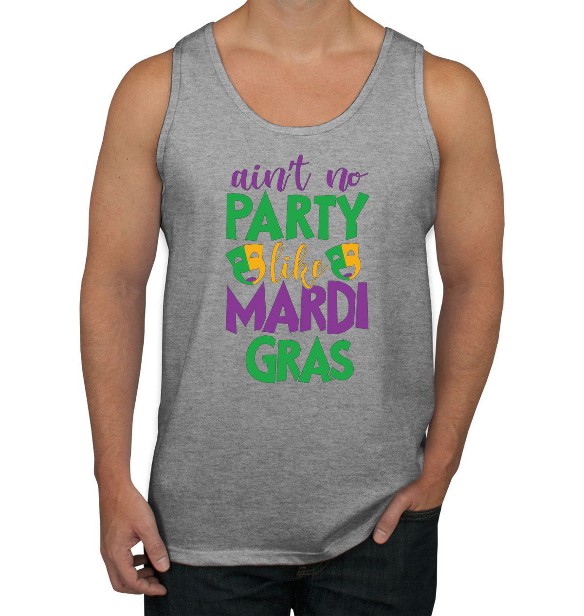 Ain't No Party Like Mardi Gras Men's Tank Top