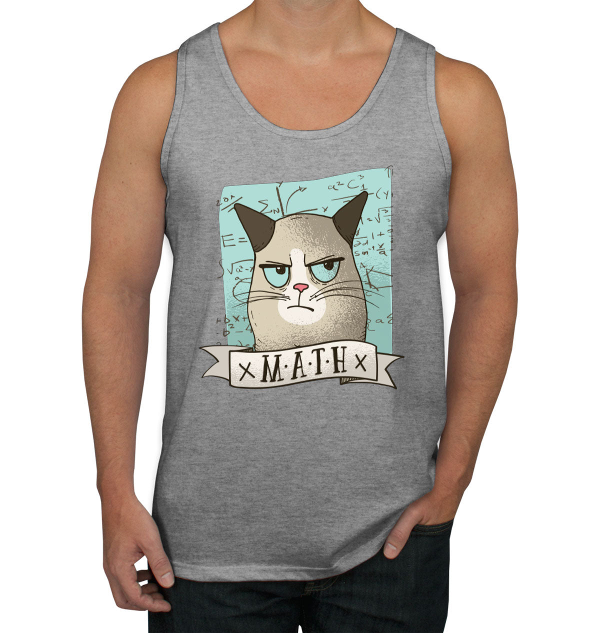 Math Cat Men's Tank Top