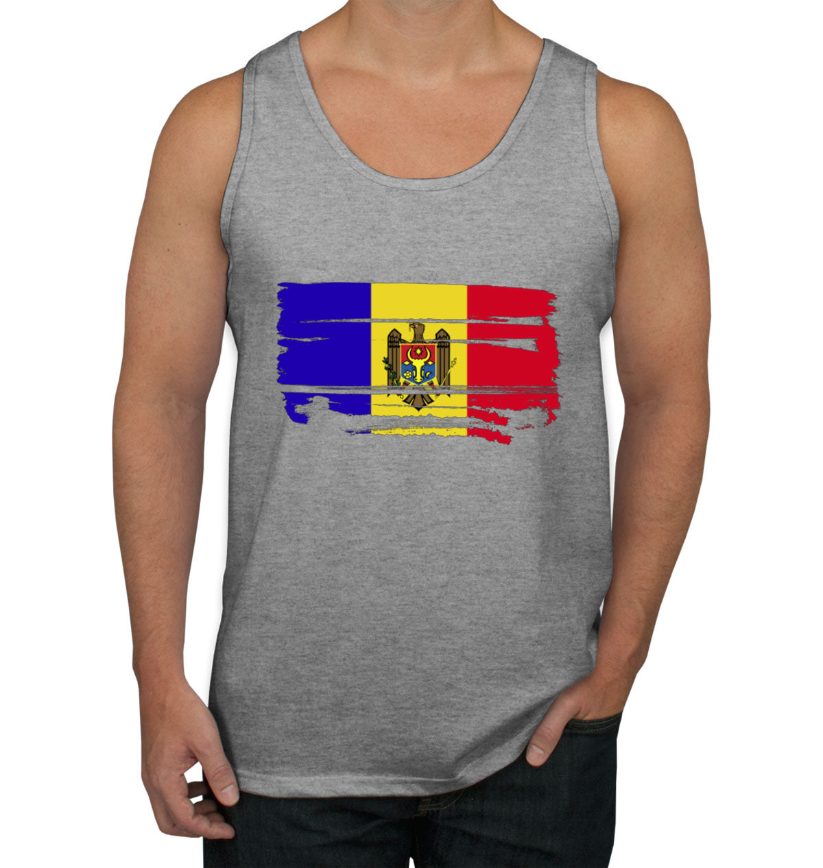 Moldova Flag Men's Tank Top