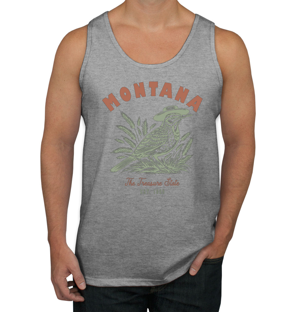 Montana State Vintage Men's Tank Top