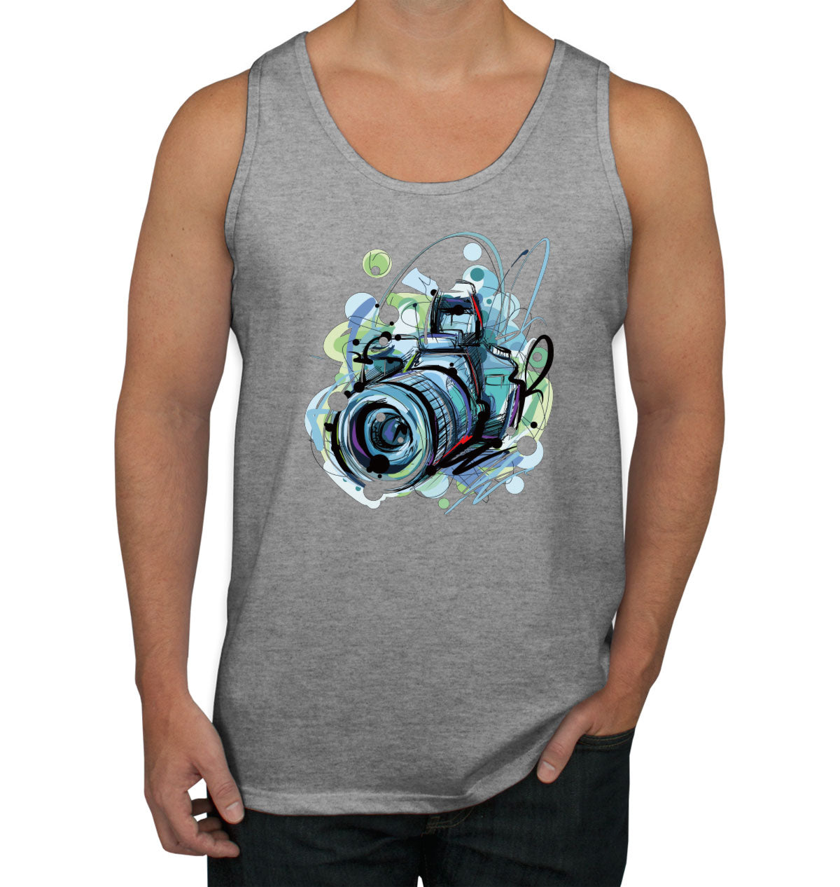 Photographer Photo Camera Men's Tank Top