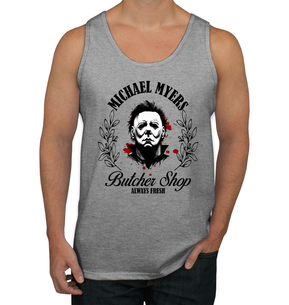 Myers Butcher Shop Alway Fresh Halloween Men's Tank Top