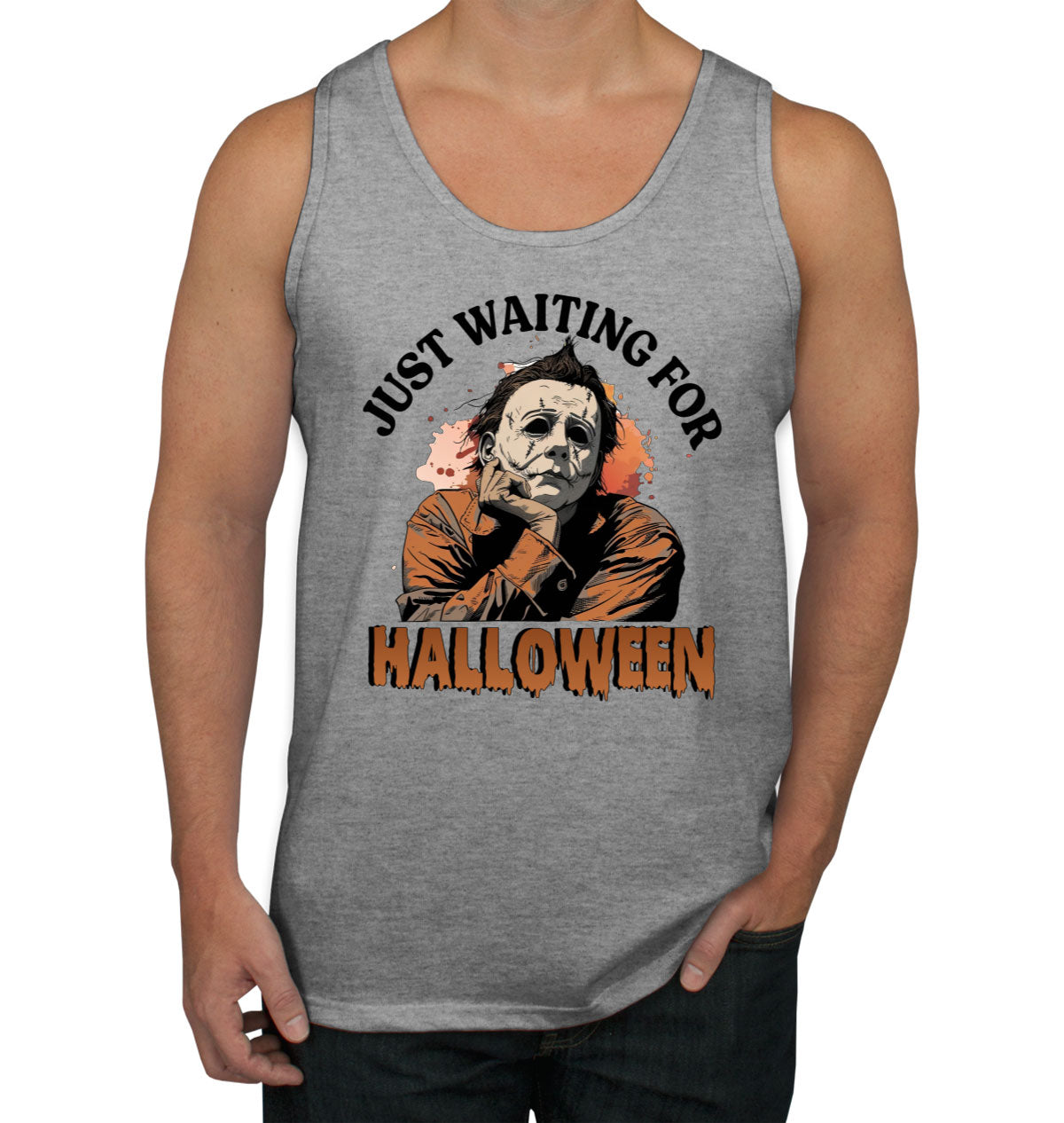 Just Waiting For Halloween Myers Men's Tank Top
