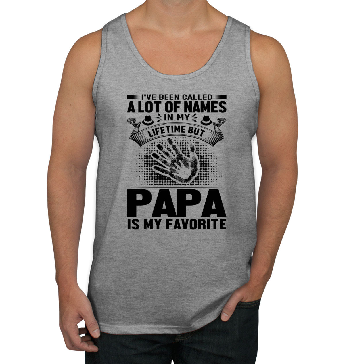 Papa Is My Favorite Name Father's Day Men's Tank Top