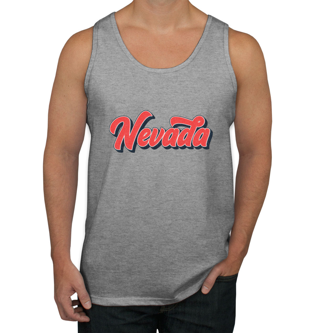 Nevada Vintage Typography Men's Tank Top
