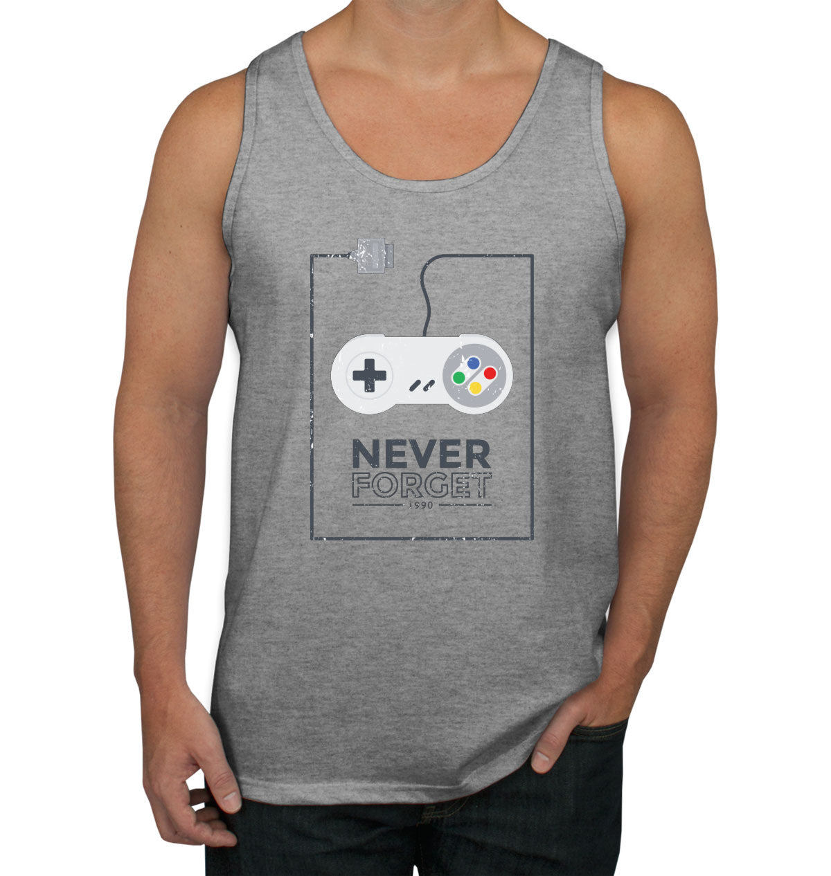 Never Forget Retro Gaming Console Men's Tank Top