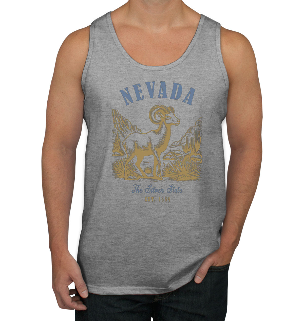 Nevada State Vintage Men's Tank Top