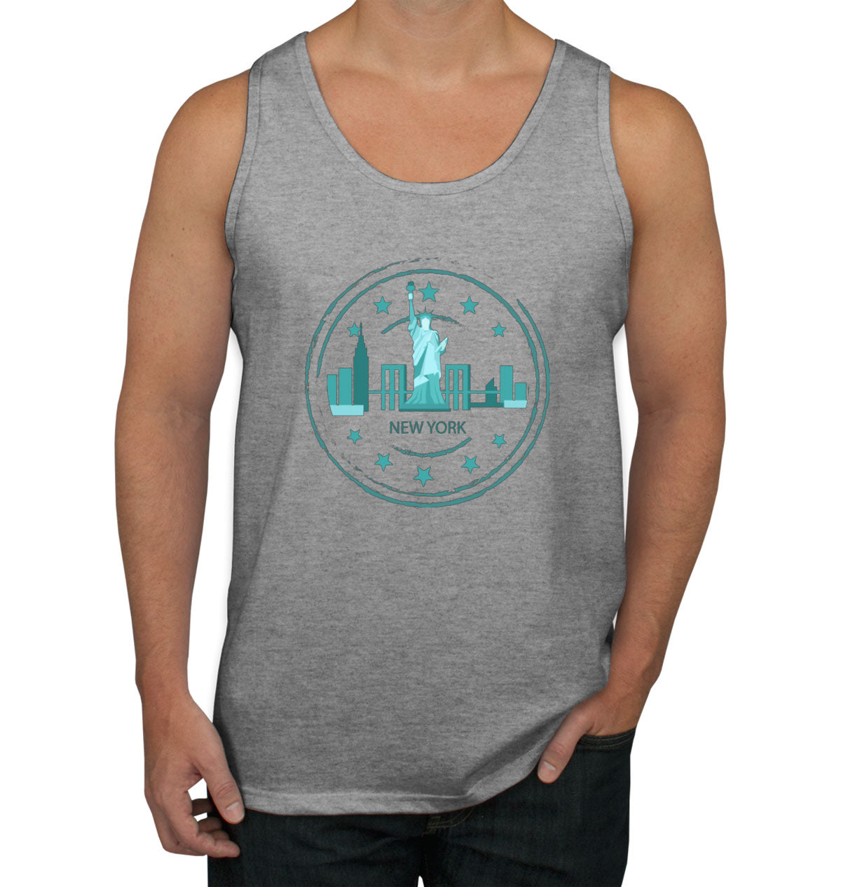 New York Stamp Men's Tank Top