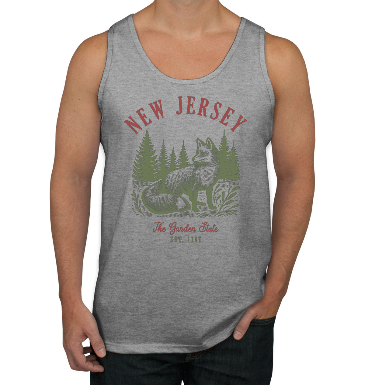 New Jersey State Vintage Men's Tank Top