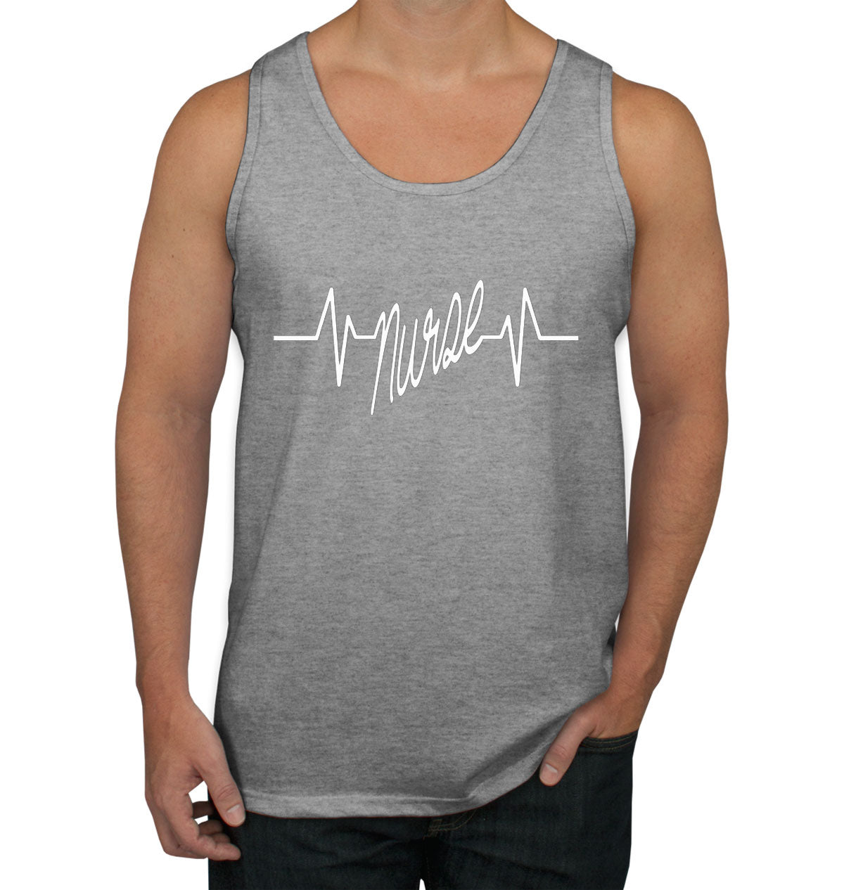 Nurse Heartbeat Men's Tank Top