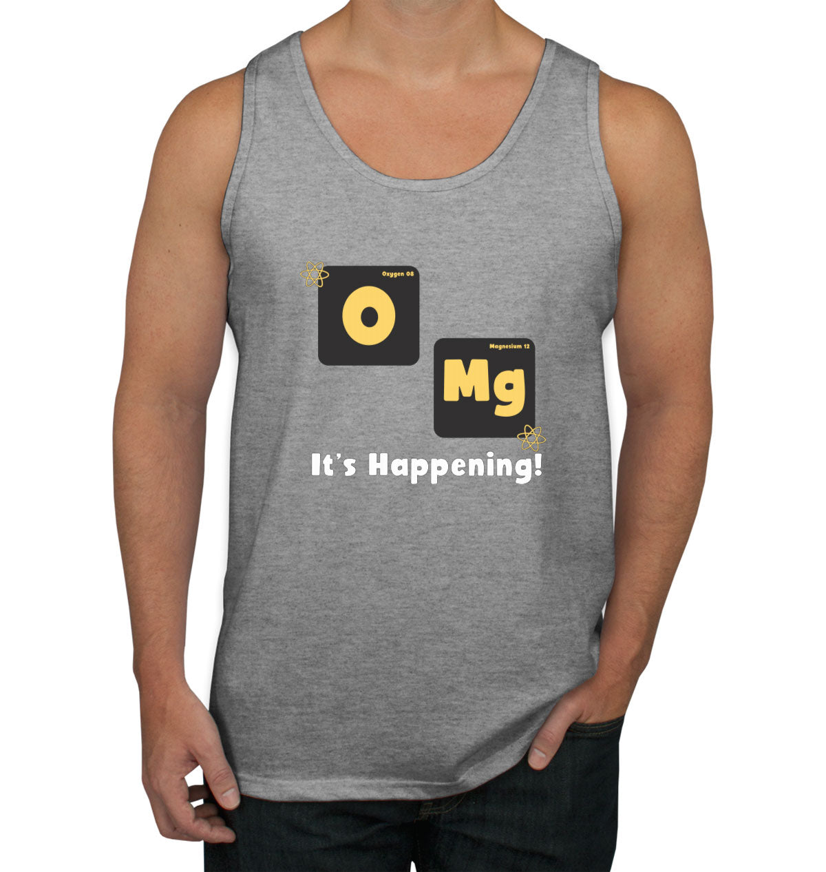 Omg It's Happening Funny Periodic Table Men's Tank Top