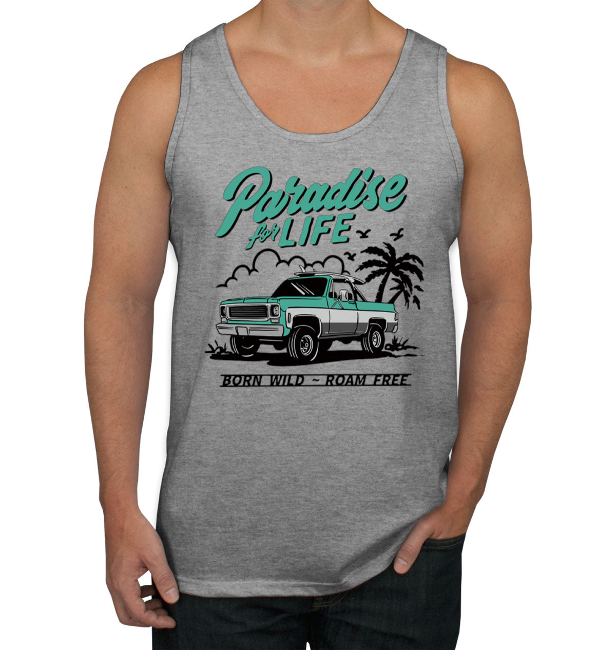 Paradise For Life Men's Tank Top