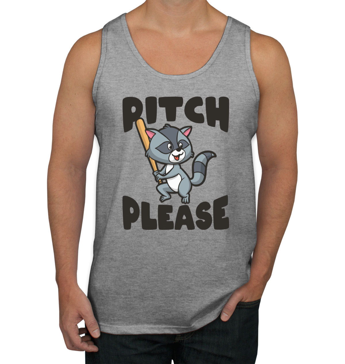 Pitch Please Baseball Men's Tank Top