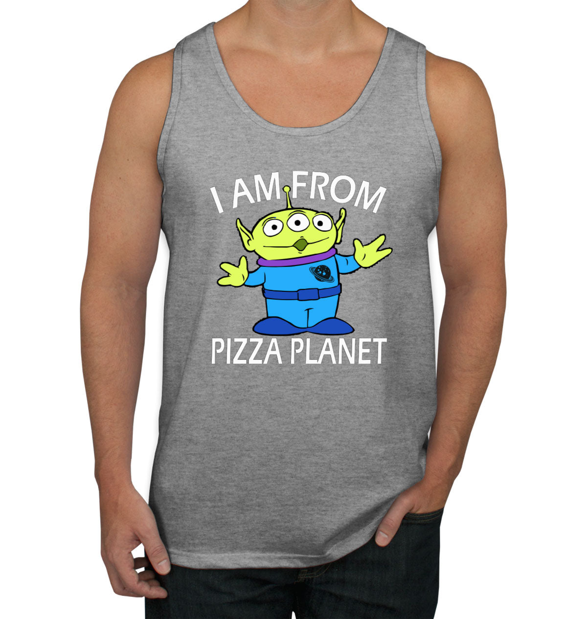 I Am From Pizza Planet Aliens Men's Tank Top