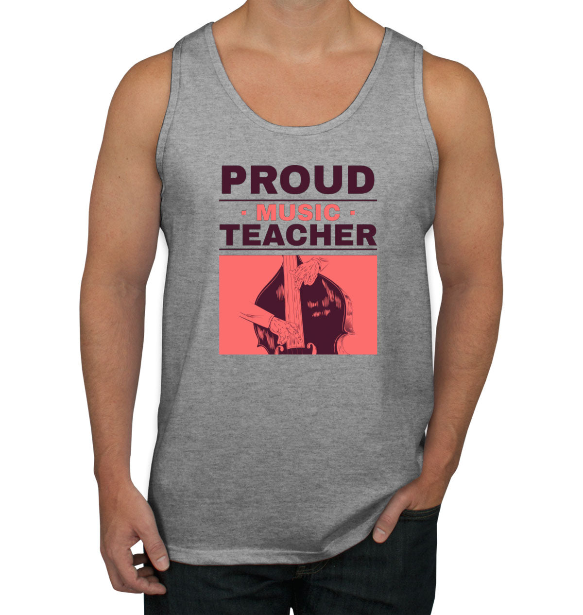 Proud Music Teacher Men's Tank Top
