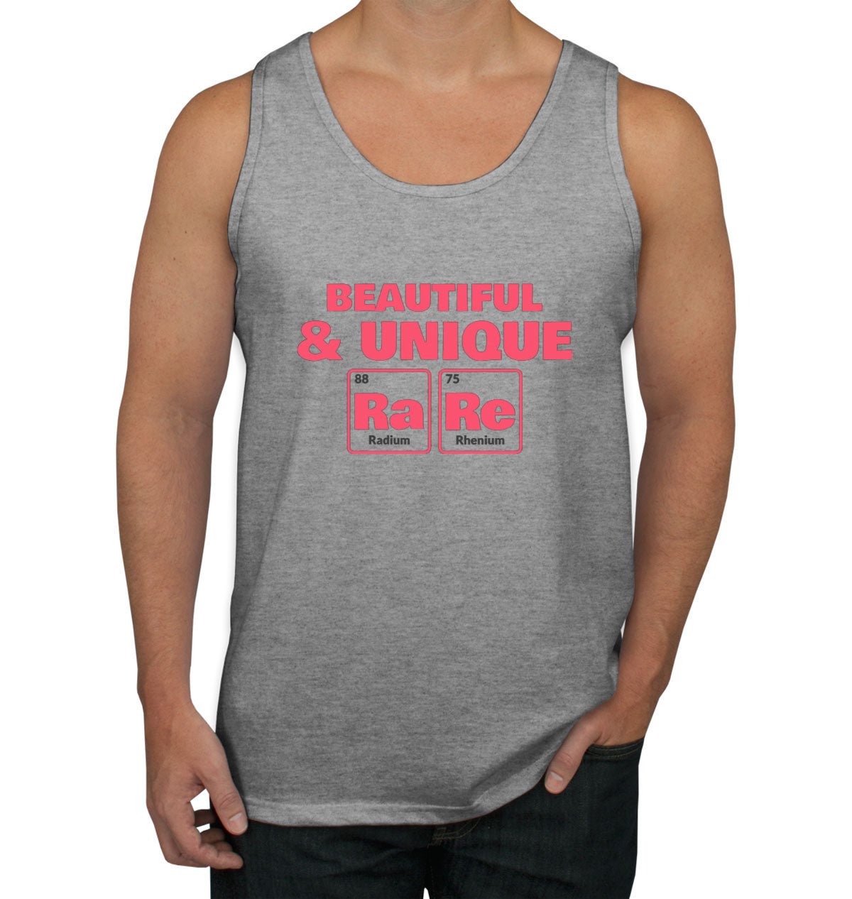 Beautiful And Unique Rare Funny Periodic Table Men's Tank Top