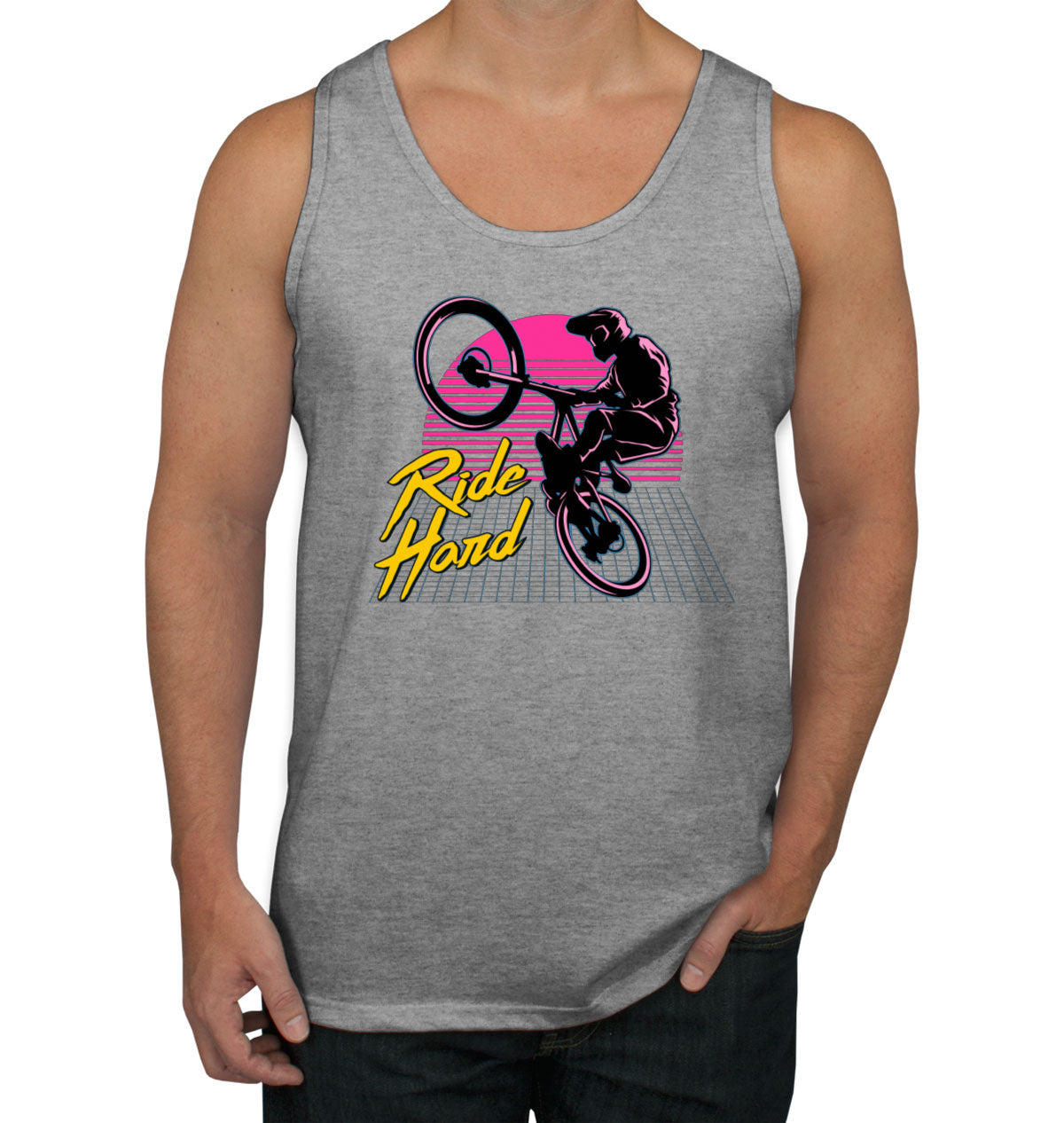 Ride Hard Bicycle Dirt Bike Men's Tank Top