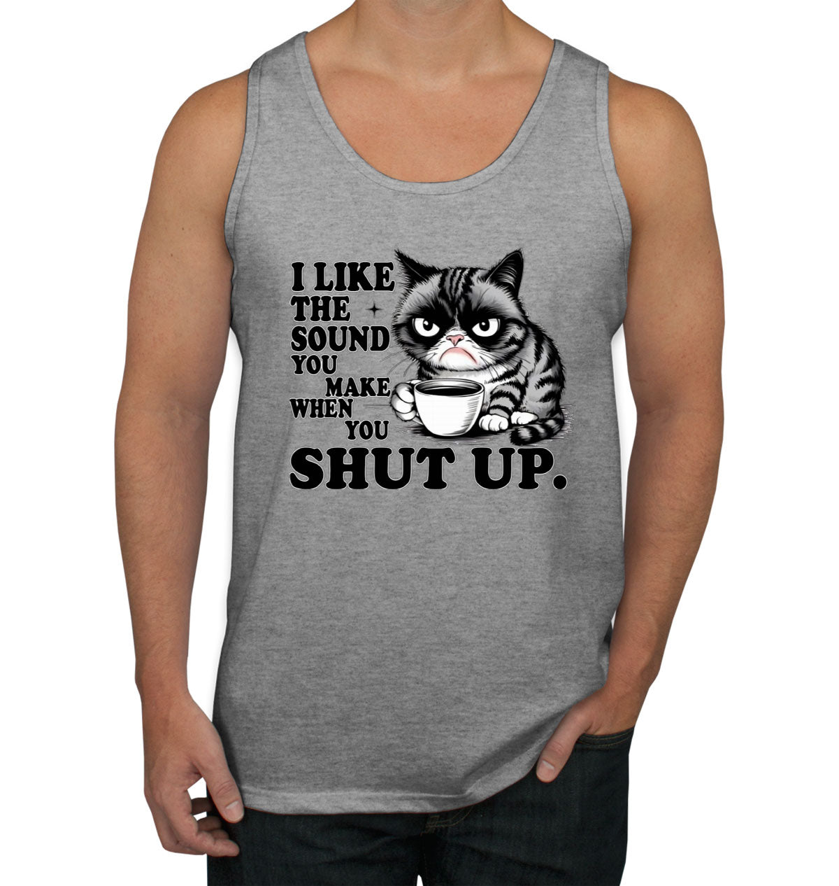 Sarcastic Cat Men's Tank Top