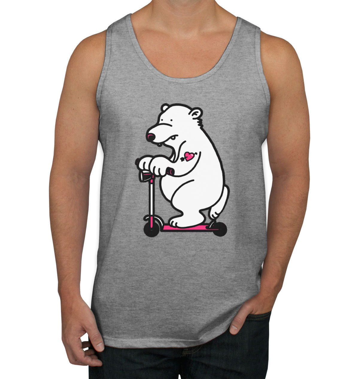 Scooter Bear Men's Tank Top