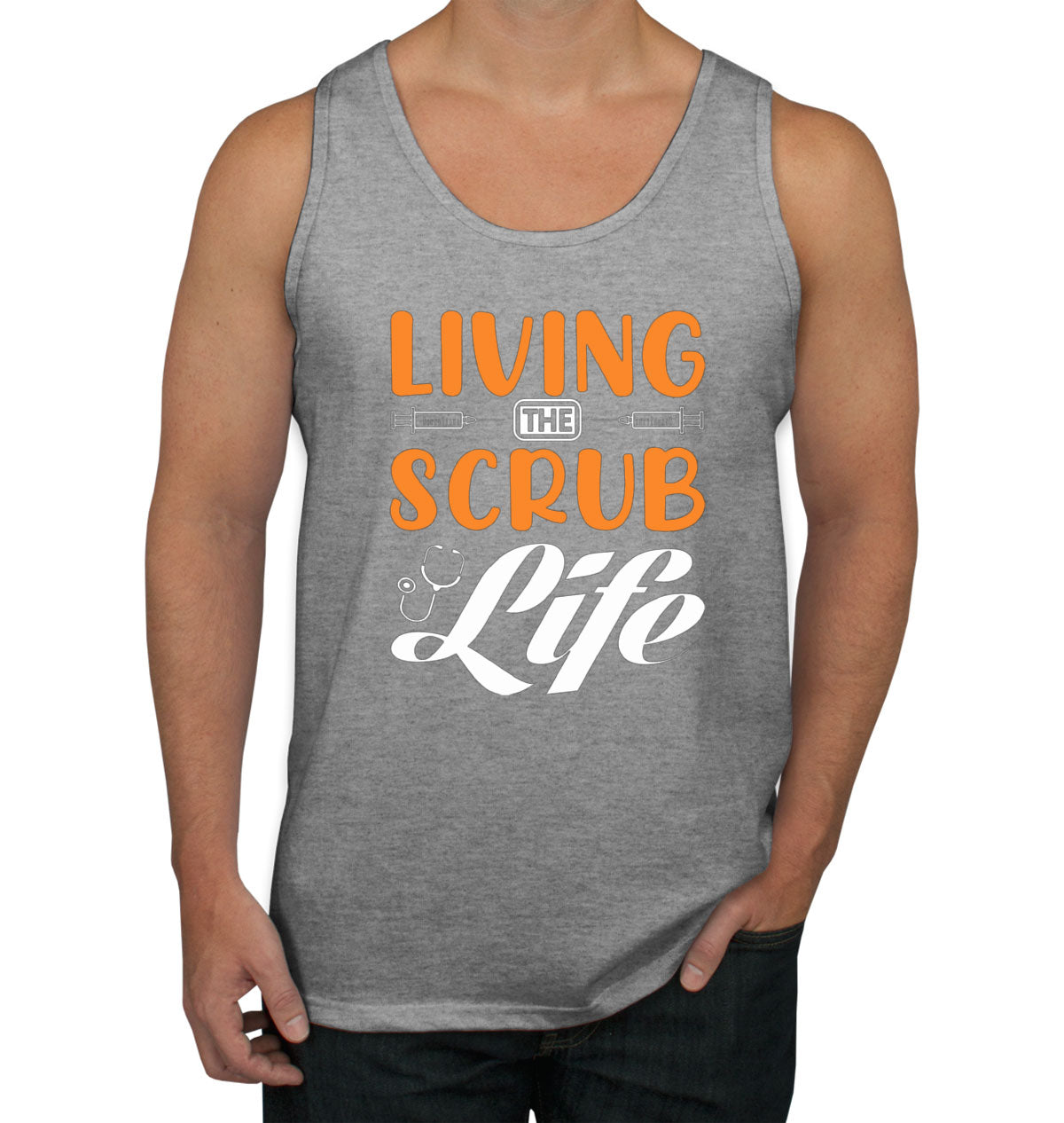 Living The Scrub Life Nurse Men's Tank Top