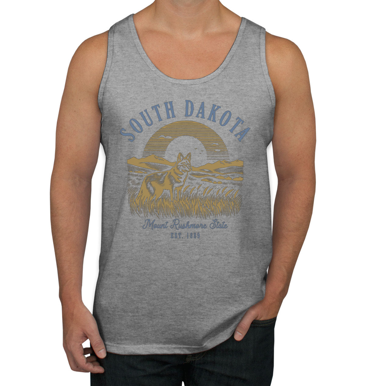 South Dakota State Vintage Men's Tank Top