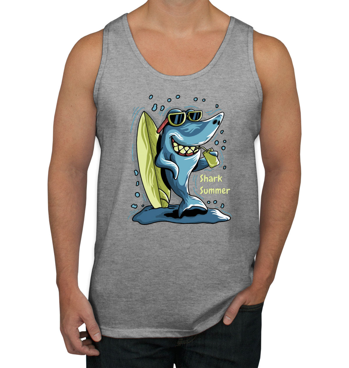 Shark Summer Men's Tank Top