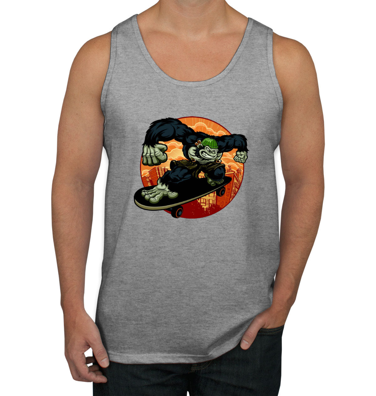 Gorilla Skateboard Men's Tank Top