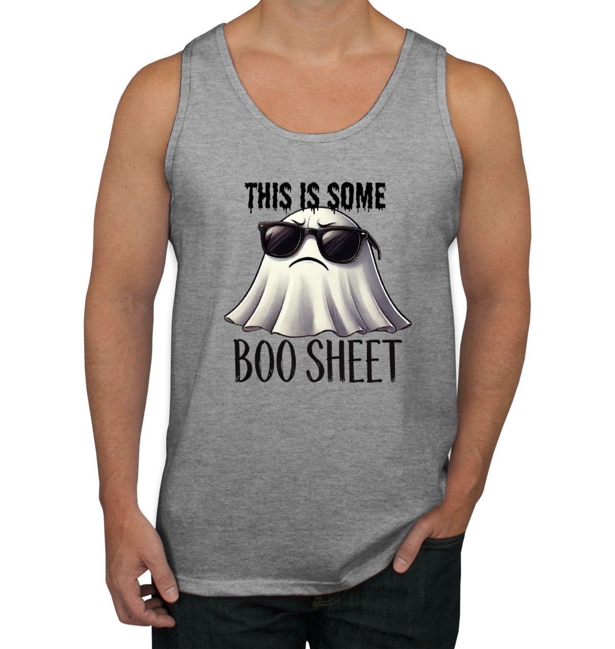 This Is Some Boo Sheet Halloween Men's Tank Top