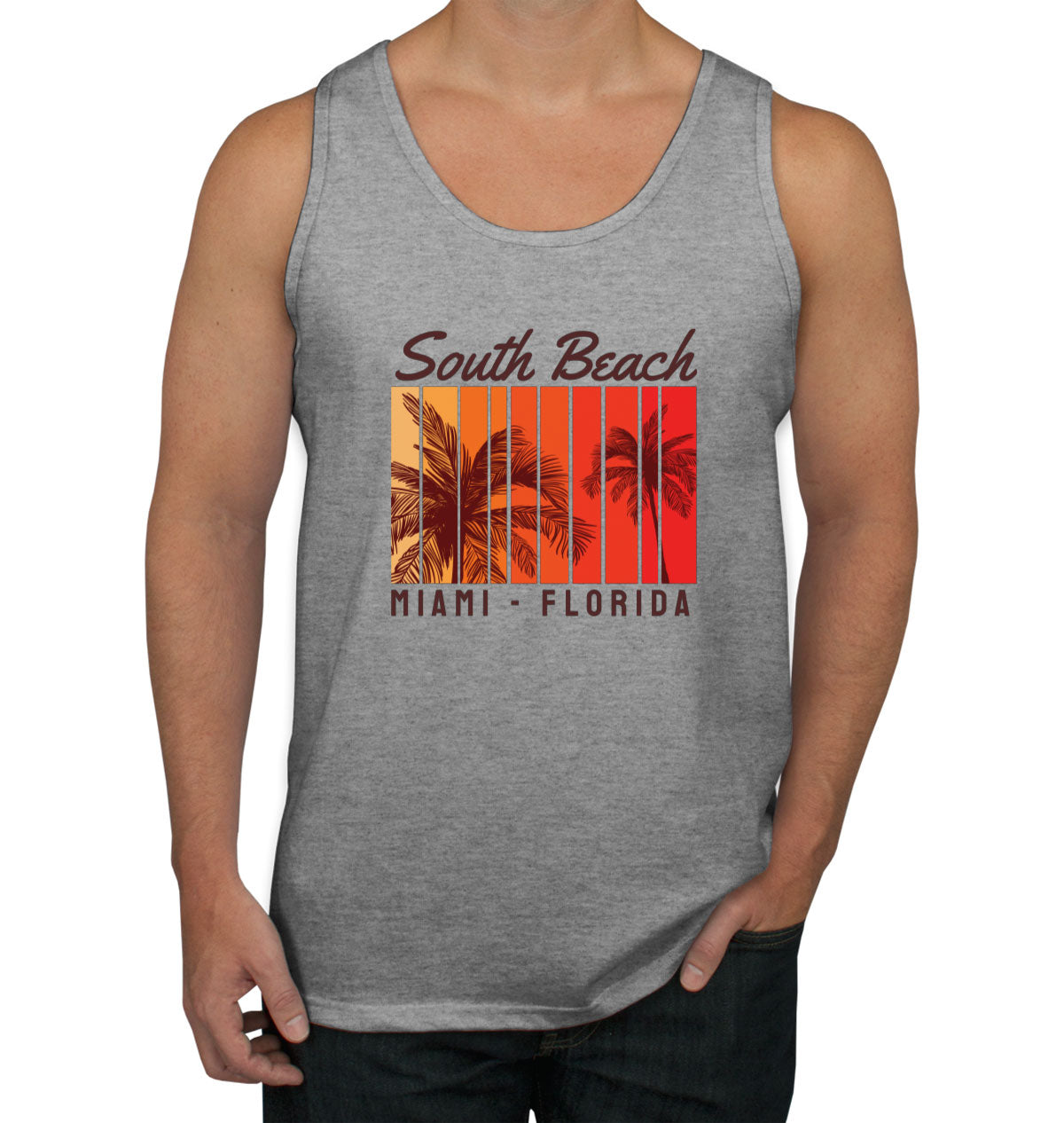 South Beach Miami Florida Men's Tank Top