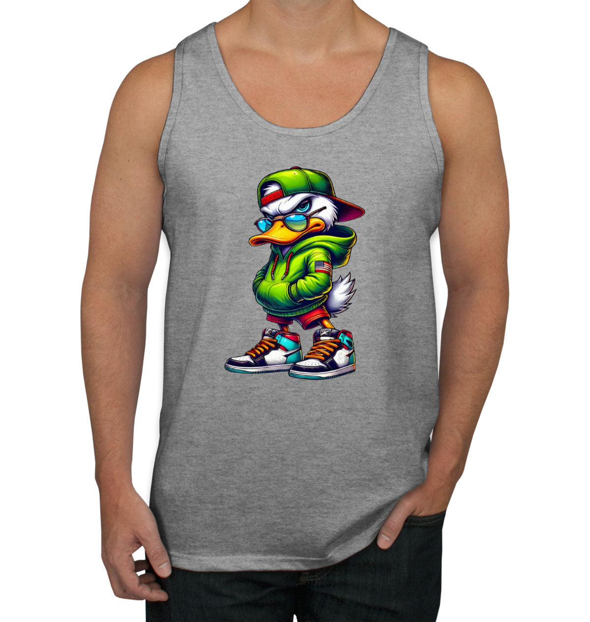 Street Duck Cartoon Men's Tank Top