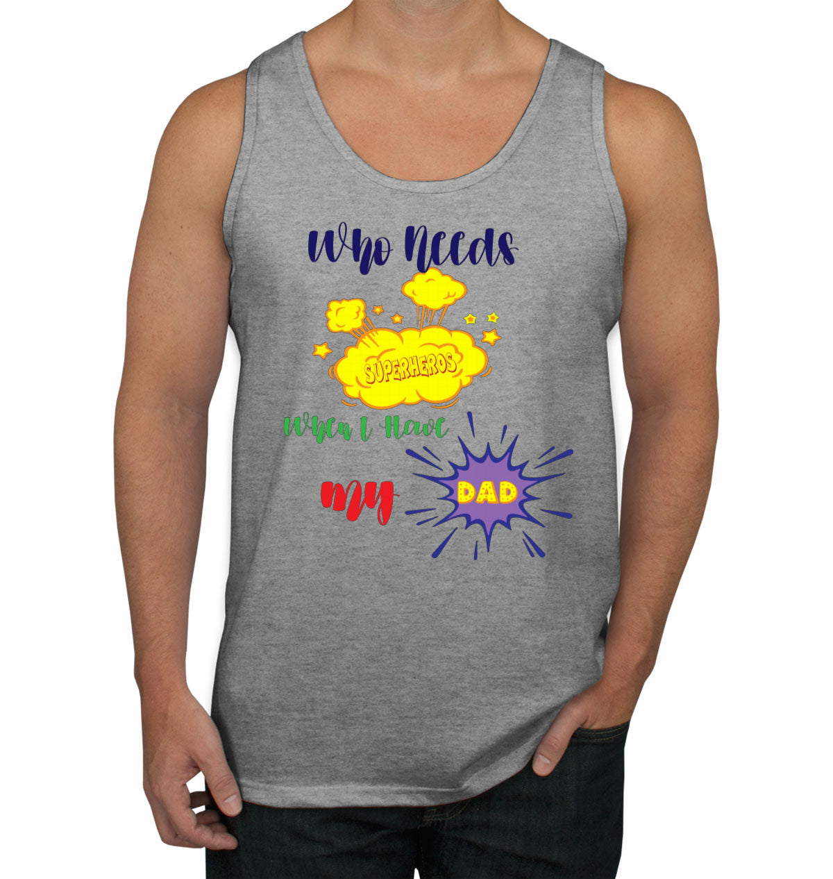 Superhero Dad Father's Day Men's Tank Top