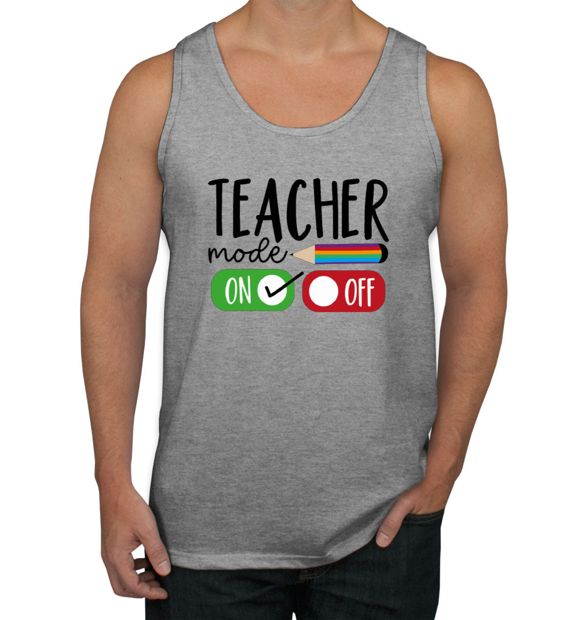Teacher Mode On Men's Tank Top