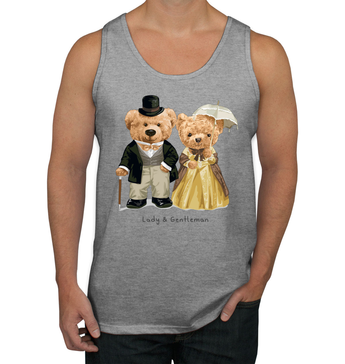 Teddy Bear Couple Men's Tank Top