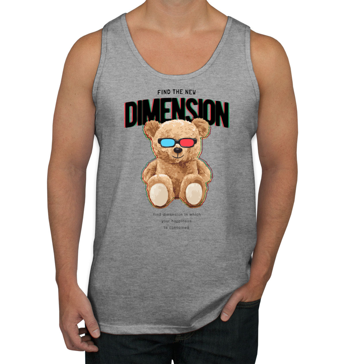 Teddy Bear Dimension Men's Tank Top