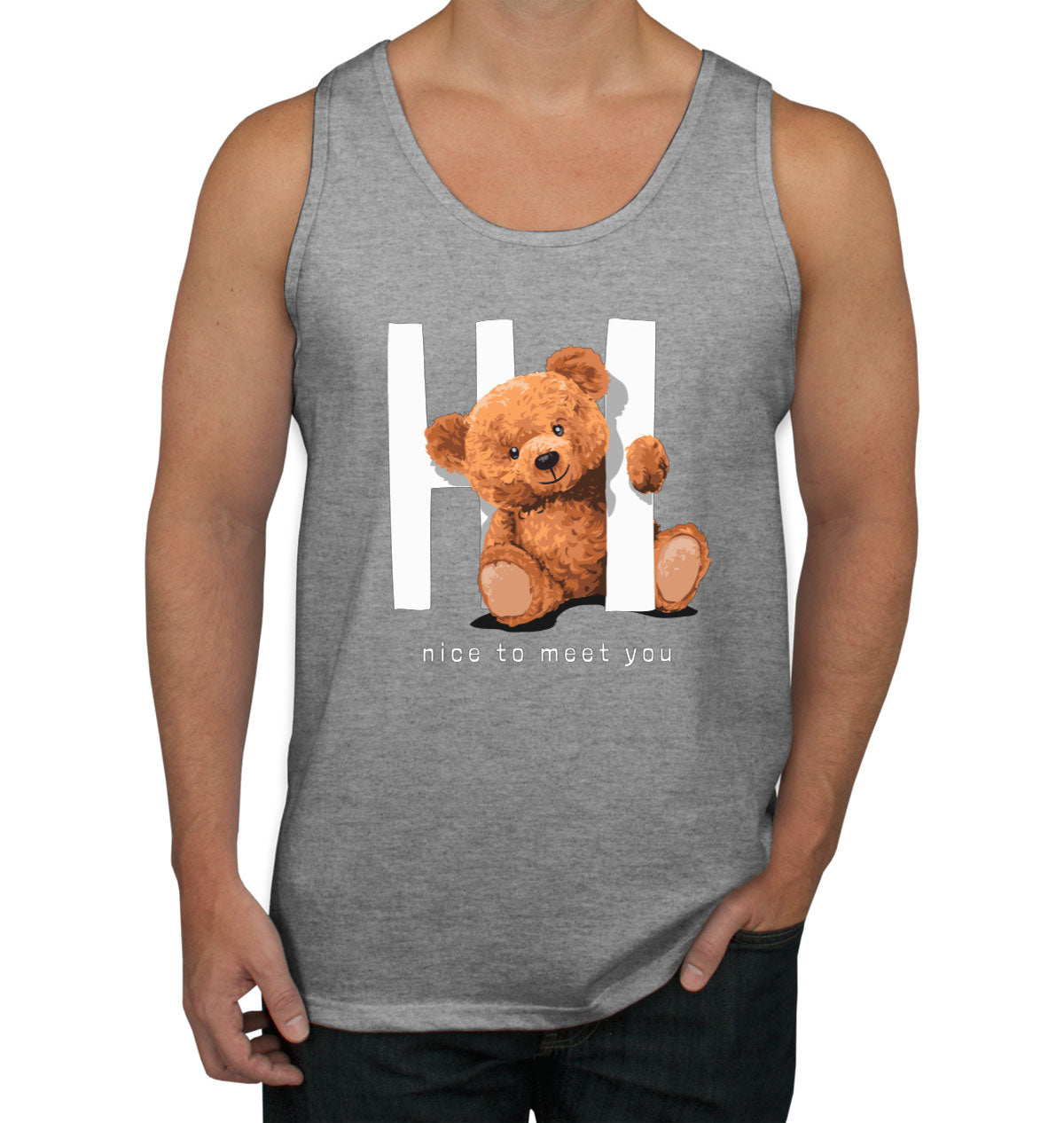 Teddy Bear Hi Men's Tank Top