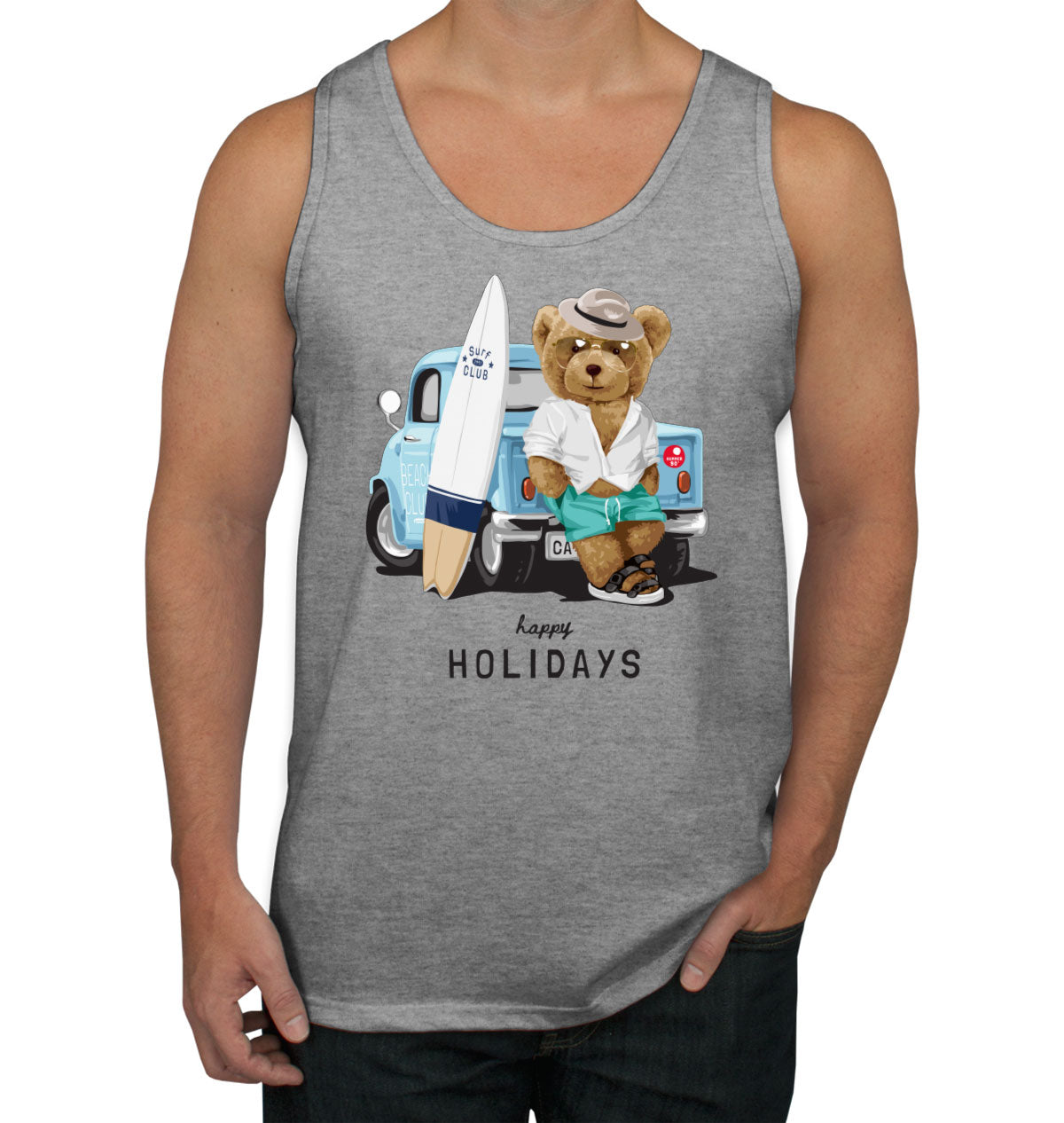 Teddy Bear Holiday Men's Tank Top