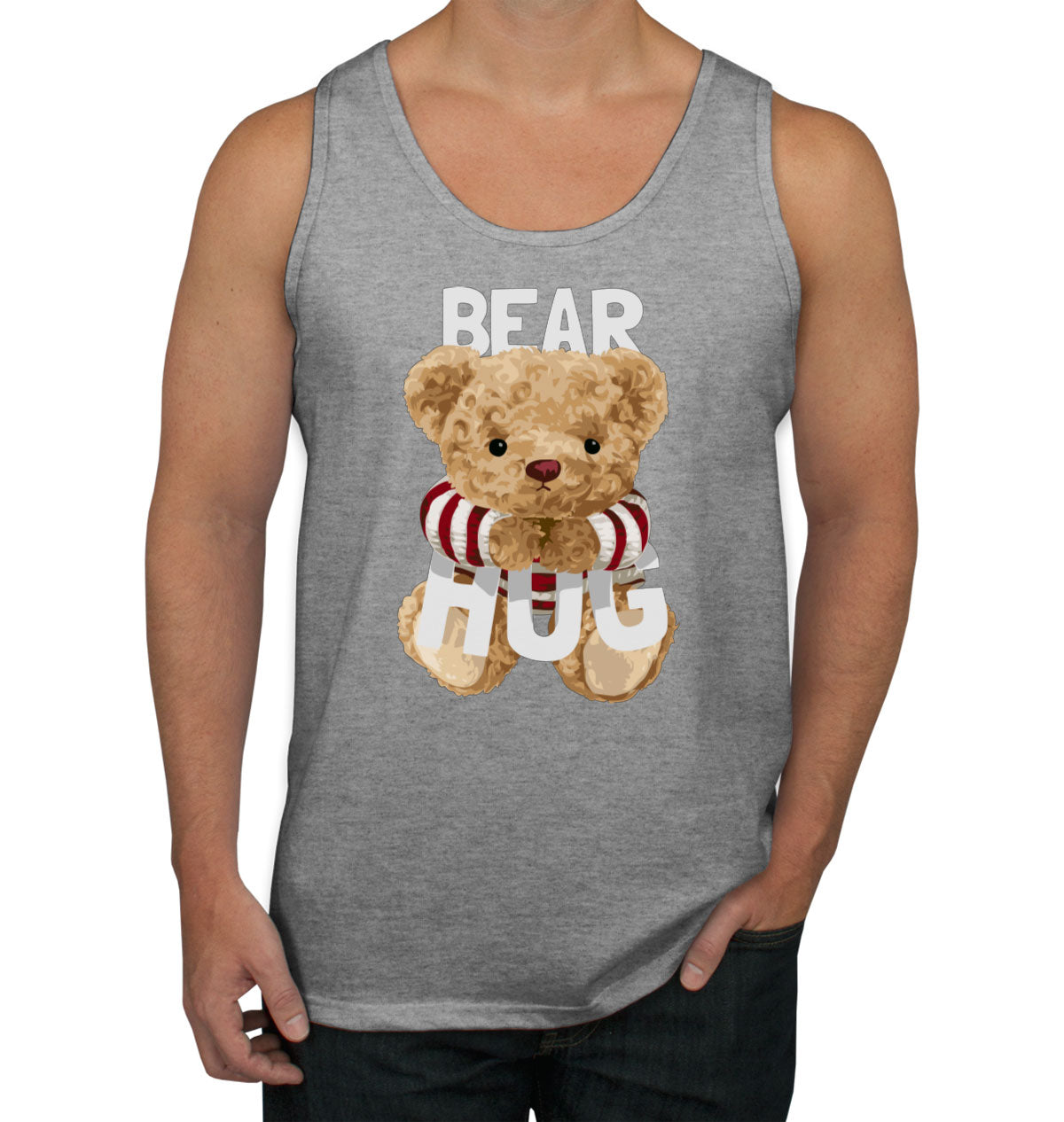 Teddy Bear Hug Men's Tank Top