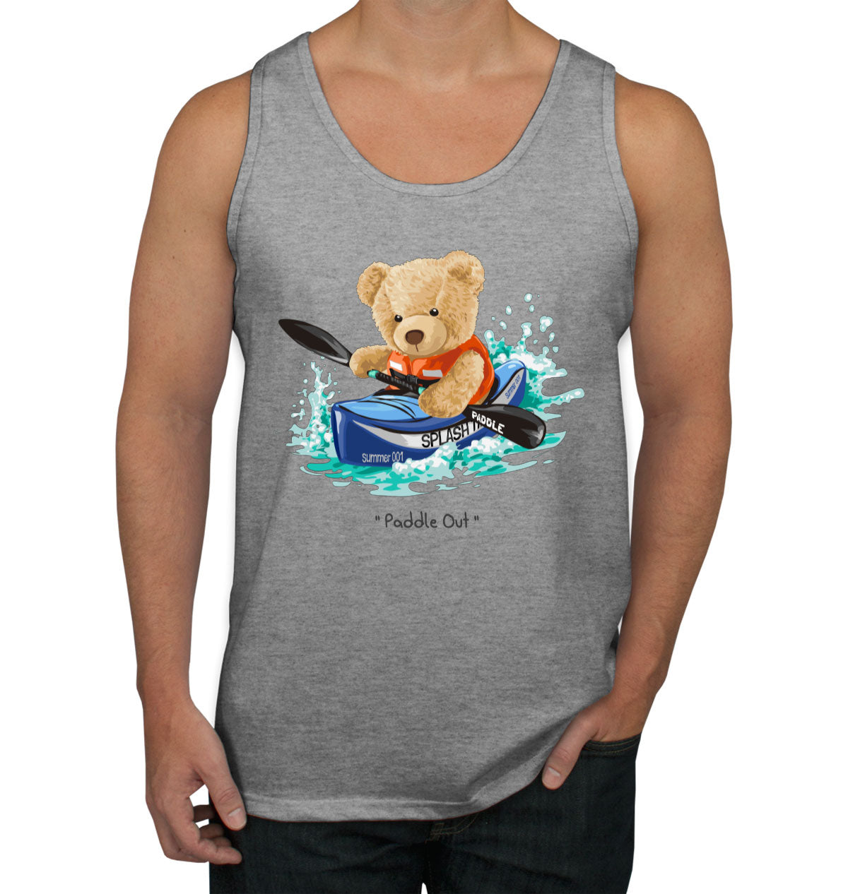 Teddy Bear Kayak Men's Tank Top