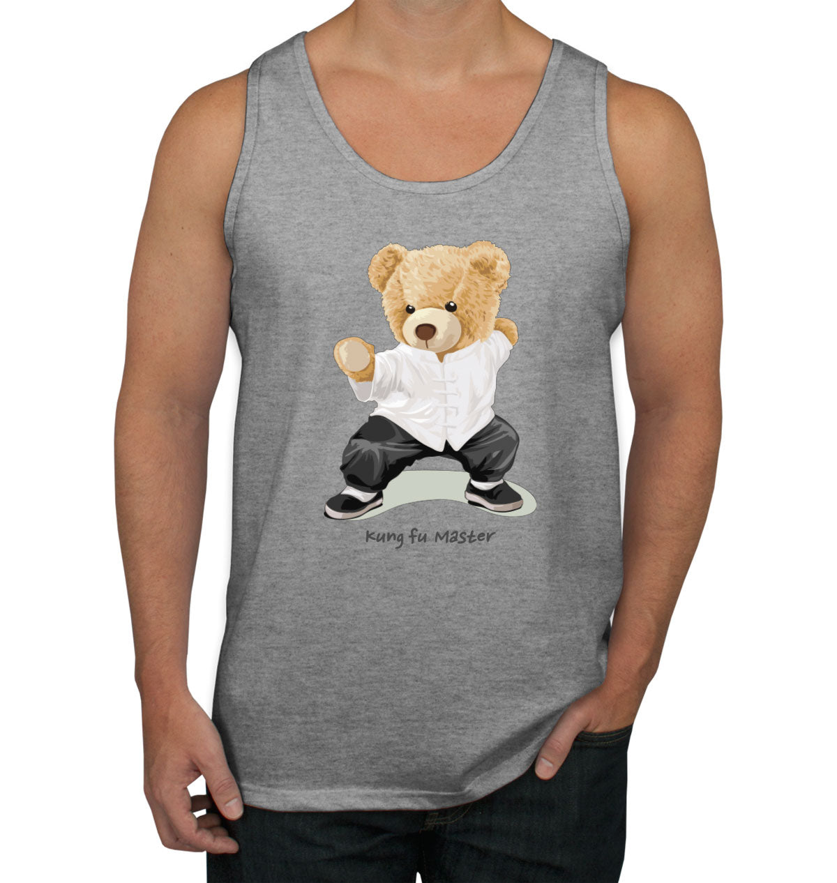 Teddy Bear Kung Fu Men's Tank Top