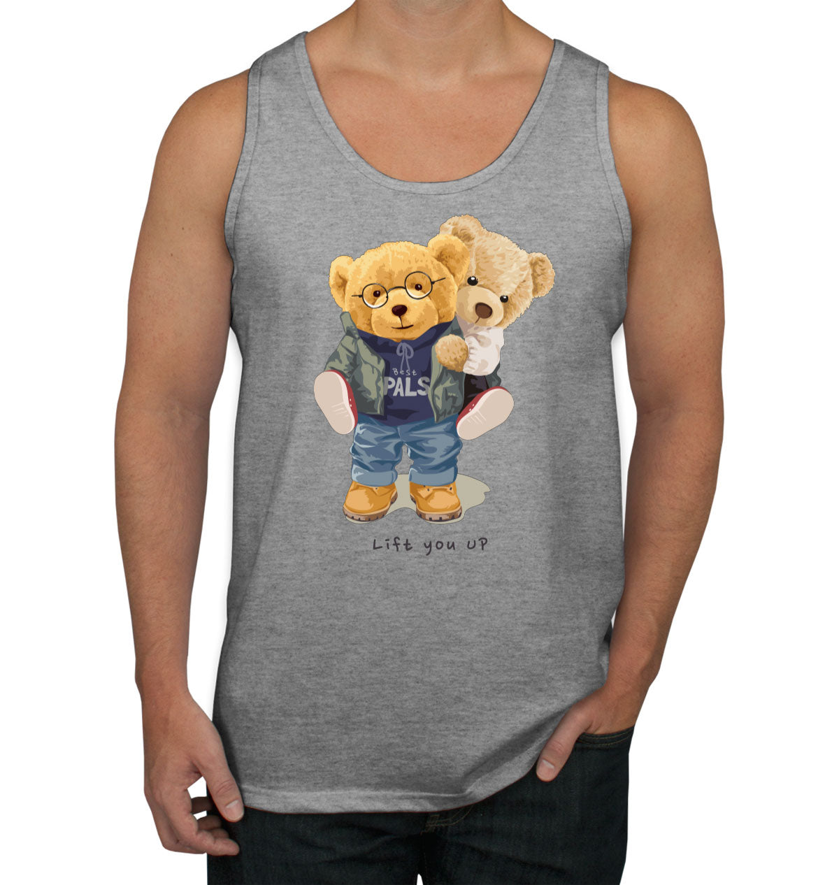 Teddy Bear Lift Men's Tank Top