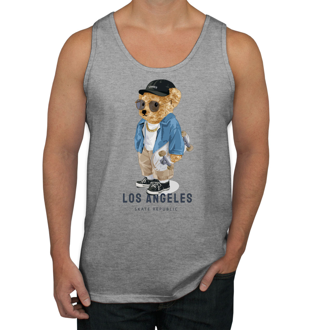 Teddy Bear Los Angeles Men's Tank Top