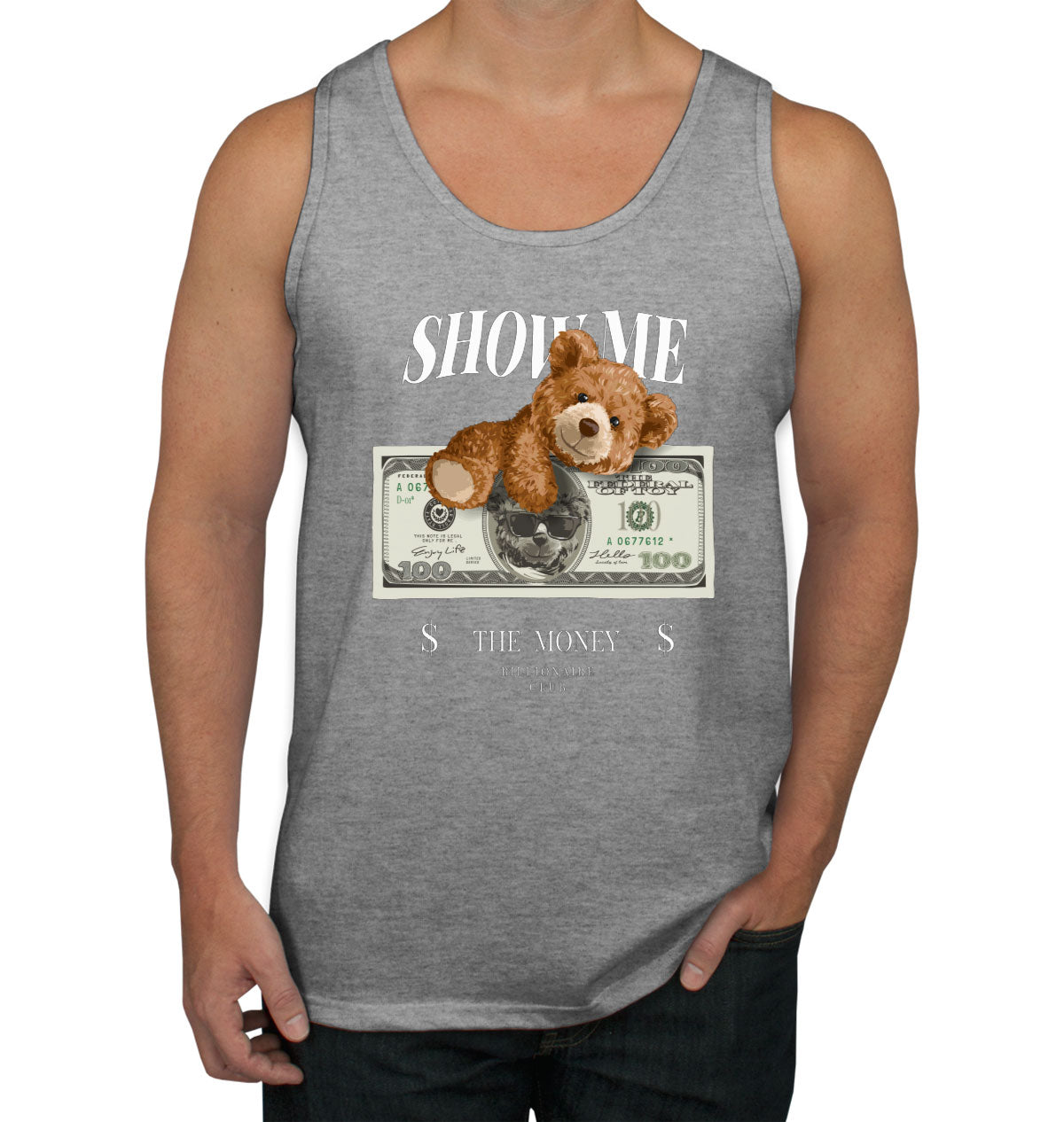 Teddy Bear Money Men's Tank Top