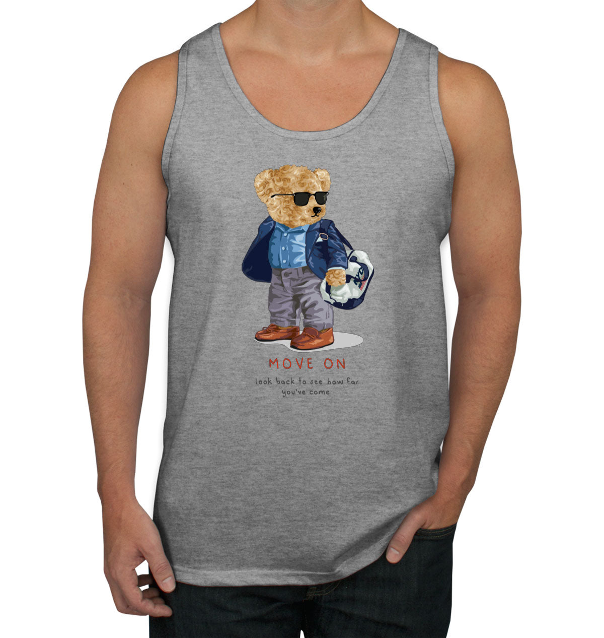 Teddy Bear Move On Men's Tank Top