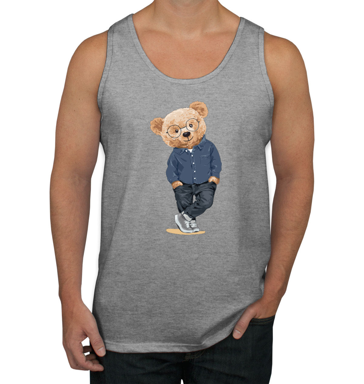 Teddy Bear Nice Guy Men's Tank Top