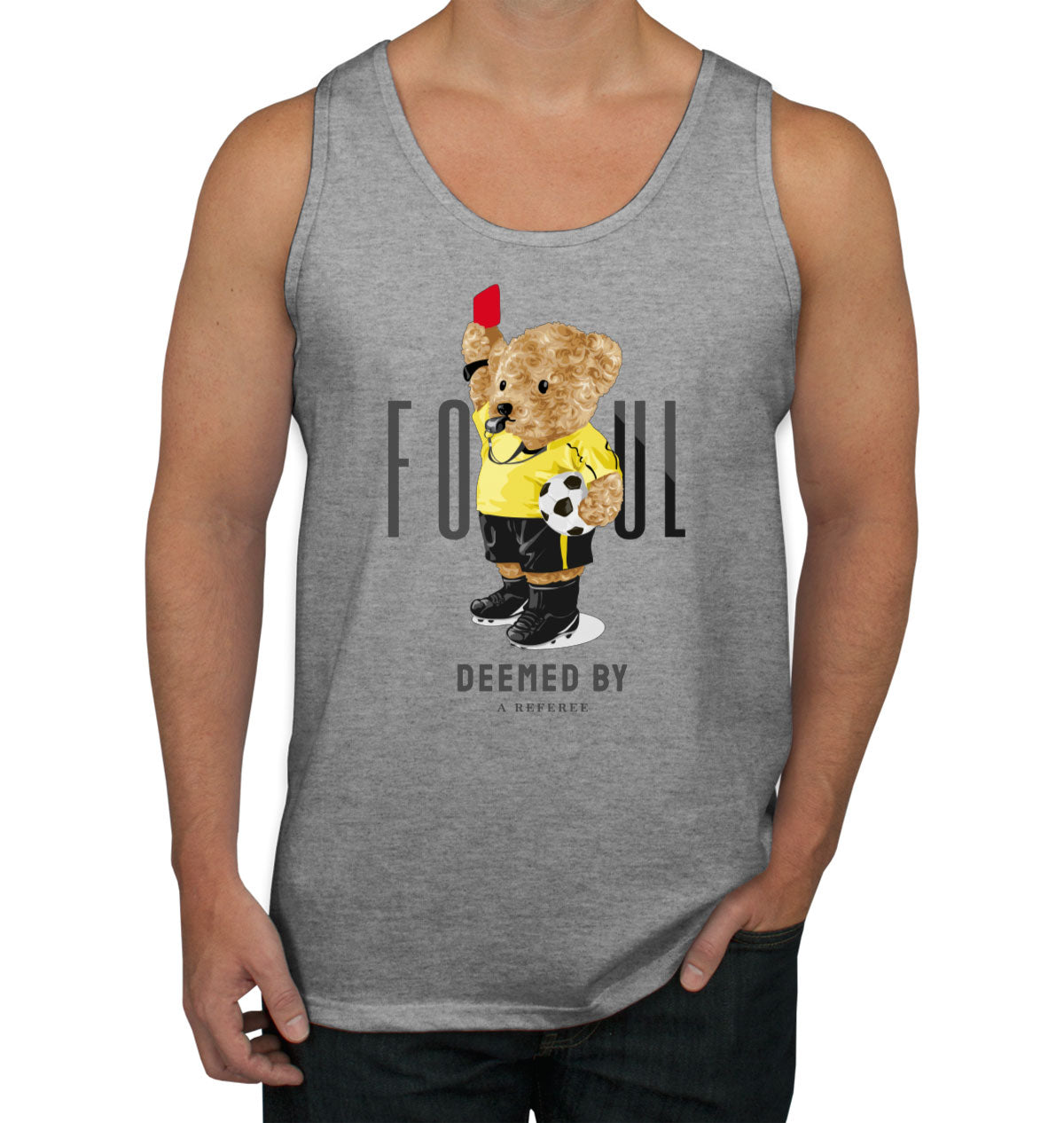 Teddy Bear Referee Men's Tank Top